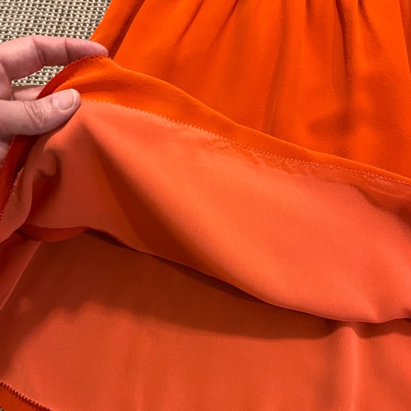 Babaton orange silk dress size small - Picture 5 of 7